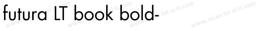 futura LT book bold字体转换